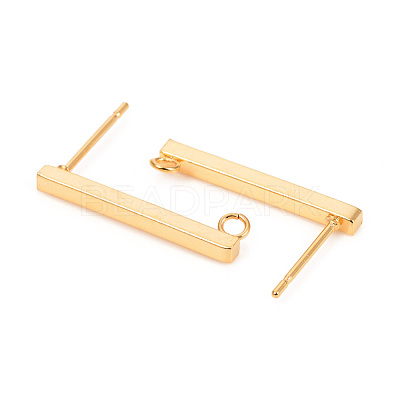 304 Stainless Steel Stud Earring Findings STAS-L244-14B-G-1