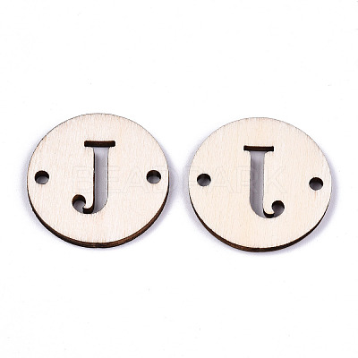 Unfinished Natural Poplar Wood Links Connectors WOOD-S045-140B-01J-1