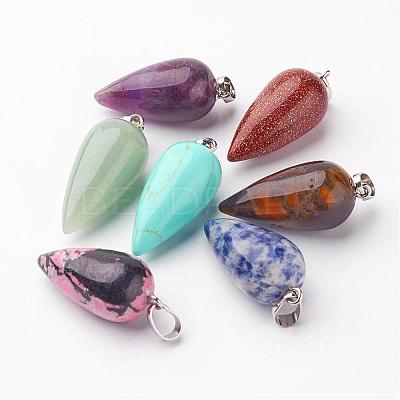 Natural & Synthetic Mixed Stone Pendants G-A167-18-1