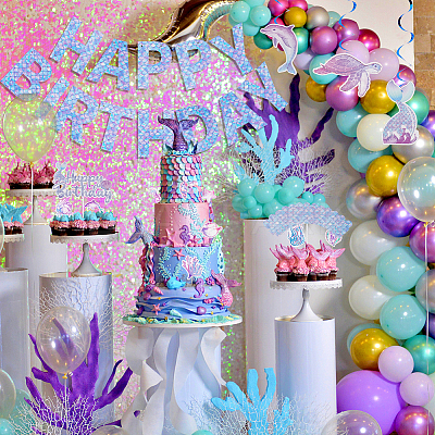 Birthday Decoration Paper Flag Banners HJEW-WH0042-86-1