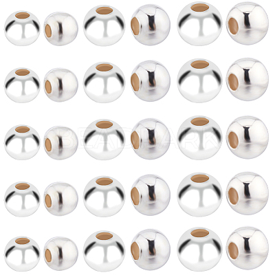60Pcs 3 Styles 925 Sterling Silver Beads STER-SC0001-25-1