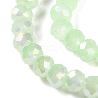 Baking Electroplate Glass Beads Strands DGLA-A039-J6MM-B17-1