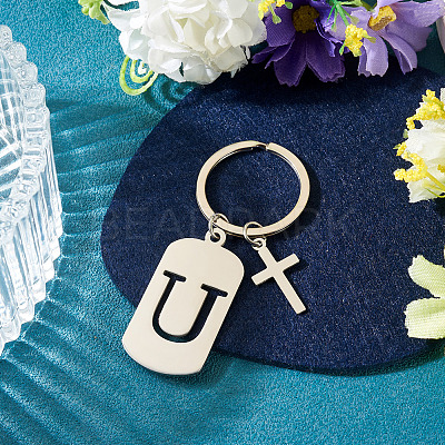 1Pc Stainless Steel Keychains KEYC-TADJ0001-08U-1