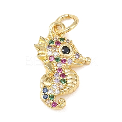 Brass Micro Pave Cubic Zirconia Pendants LS-KK-H525-01D-G-1