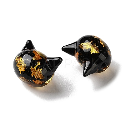 Handmade Foil Glass Beads LAMP-D005-01A-1