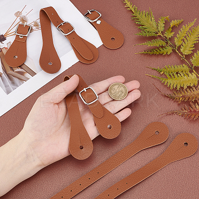 4Pcs PU Leather Spur Straps AJEW-GF0005-27B-1