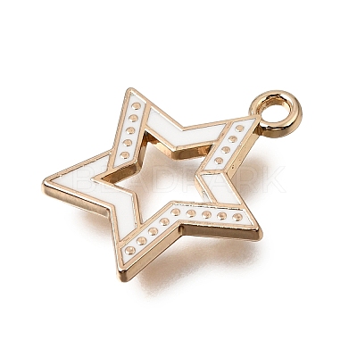 Alloy with Enamel Pendants AL-CBA2F44-02G-1