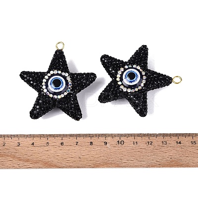 Handmade Polymer Clay & Rhinestone & Resin Big Pendants FIND-Q123-02E-1