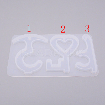 Keychain Silicone Molds DIY-WH0181-57-1