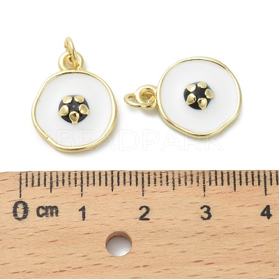 Brass Enamel Pendants LS-KK-D384-01G-02-1