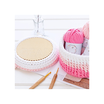 Cedar Wooden Basket Bottoms WOOD-WH0098-58-1