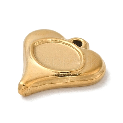 304 Stainless Steel Pendant Cabochon Settings For Enamel LS-STAS-D013-01A-G-1