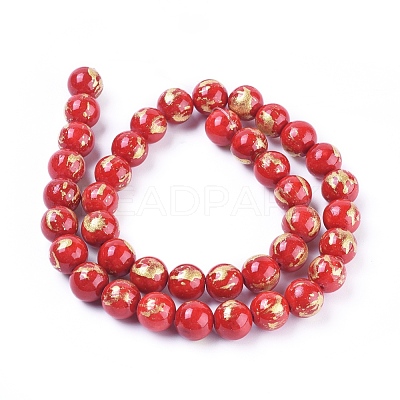Natural Mashan Jade Beads Strands G-F670-A14-8mm-1