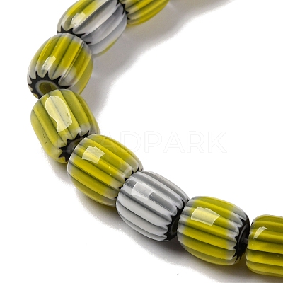 Handmade Lampwork Chevron Beads Strands LAMP-K041-01B-24-1