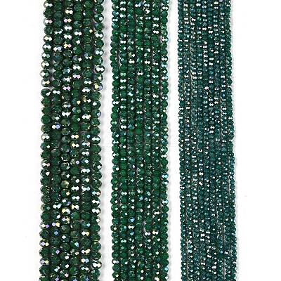 Electroplate Glass Beads Strands LS-EGLA-A044-P4mm-B09-1
