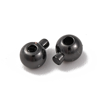 Brass Crimp Beads KK-Z030-16A-B-1