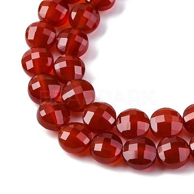 Natural Carnelian(Dyed & Heated) Beads Strands G-C179-A29-03-1