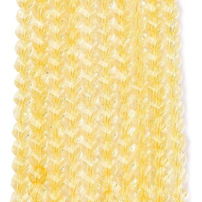 Crackle Transparent Glass Beads Strands GLAA-N068-02A-10-1