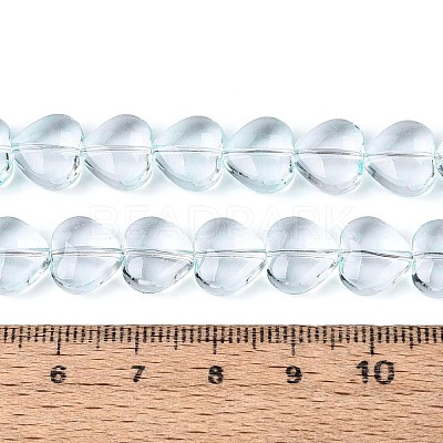 Baking Paint Transparent Glass Beads Strands DGLA-N021-01B-01-1