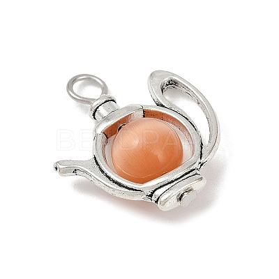 Alloy Cat Eye Pendants PALLOY-JF04105-1