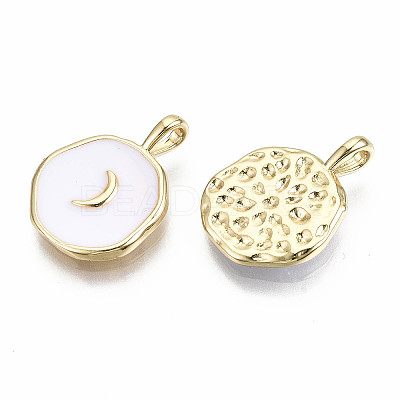 Brass Enamel Pendants X-KK-S356-198A-NF-1