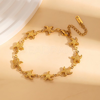 304 Stainless Steel Link Bracelets for Women FS-WGCA705-05-1