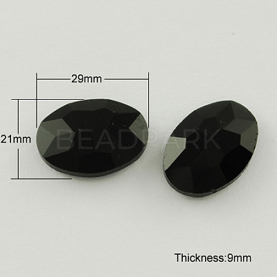 Glass Pointed Back Rhinestone RGLA-Q011-29x21mm-25-1