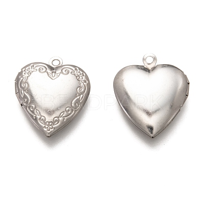 Non-Tarnish 316 Stainless Steel Locket Pendants X-STAS-O135-06P-1