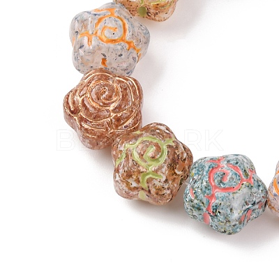 Painted Glass Beads Strands GLAA-B037-12D-12D-1