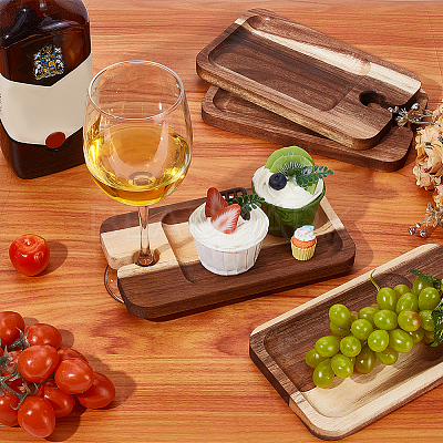 Wood Wine Glass Storage Tray Decoration DIY-WH0899-58-1