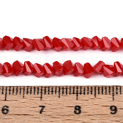 Opaque Glass Beads Strands GLAA-N019-4mm-02-1