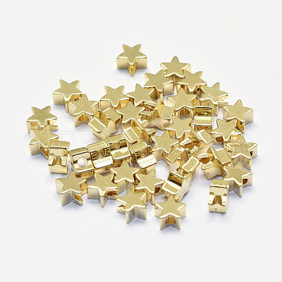 Long-Lasting Plated Brass Beads KK-K193-A-056G-NF-1