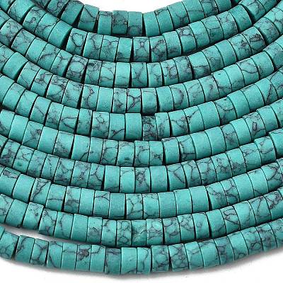 Dyed Synthetic Turquoise Beads Strands G-Z089-A04-O-1