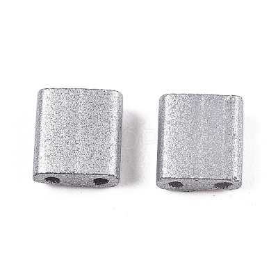 2-Hole Baking Paint Glass Seed Beads SEED-S023-17C-28-1