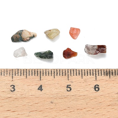 Natural Red and Green Rutilated Quartz Beads G-D345-02-1