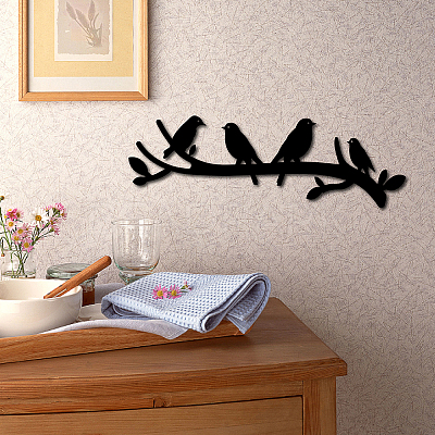 Laser Cut Basswood Wall Sculpture WOOD-WH0123-083-1