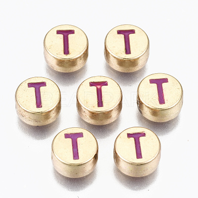 Alloy Enamel Beads ENAM-S122-029T-RS-1