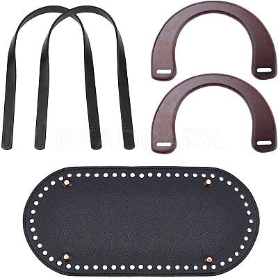2Pcs Wood Bag Handles FIND-WR0001-43B-1