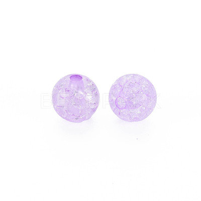 Transparent Crackle Acrylic Beads MACR-S373-66-N06-1