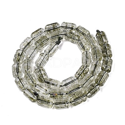 Crackle Transparent Glass Beads Strands GLAA-N068-05A-02-1
