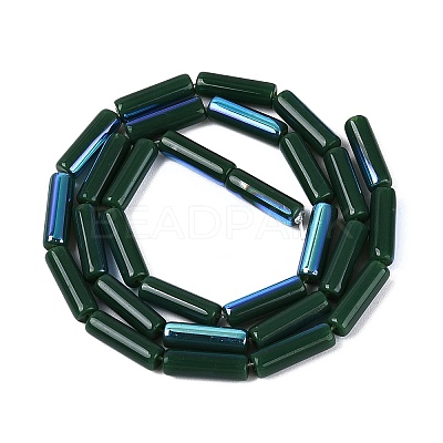 Electroplate Opaque Glass Beads Strands EGLA-Q132-02A-F03-1