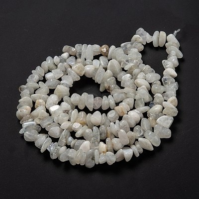 Natural Rainbow Moonstone Beads Strands G-A200-02-1