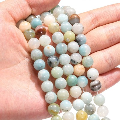 Natural Flower Amazonite Beads X-Z26N5017-1
