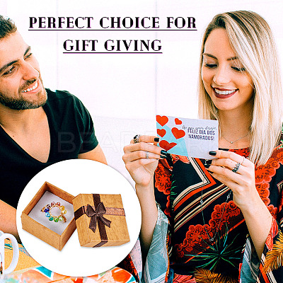 Square Paper Jewelry Ring Gift Boxes with Bowknot CON-TAC0010-80C-1