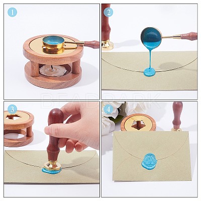 Sealing Wax Particles Kits for Retro Seal Stamp DIY-CP0003-54G-1