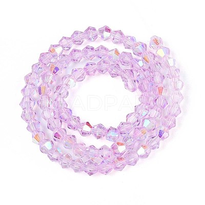 Transparent Glass Beads Strands LS-EGLA-N021-4mm-04-1