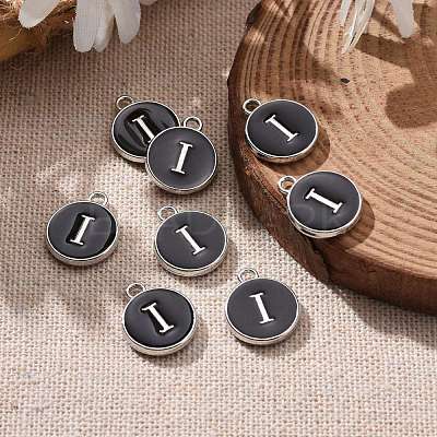 Platinum Plated Alloy Charms X-ENAM-S118-02I-P-1