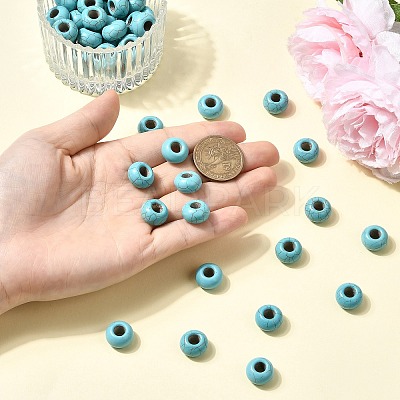 Synthetic Turquoise European Beads TURQ-S283-34A-1