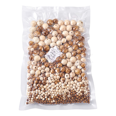 Unfinished Natural Wood Beads WOOD-TA0002-41-LF-1