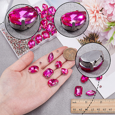 156Pcs 7 Styles Sew on Rhinestone DIY-SP0007-30D-1